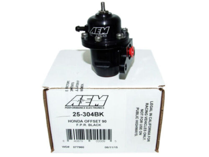 AEM Electronics Fuel Pressure Regulator Black Honda Acura (view 3)