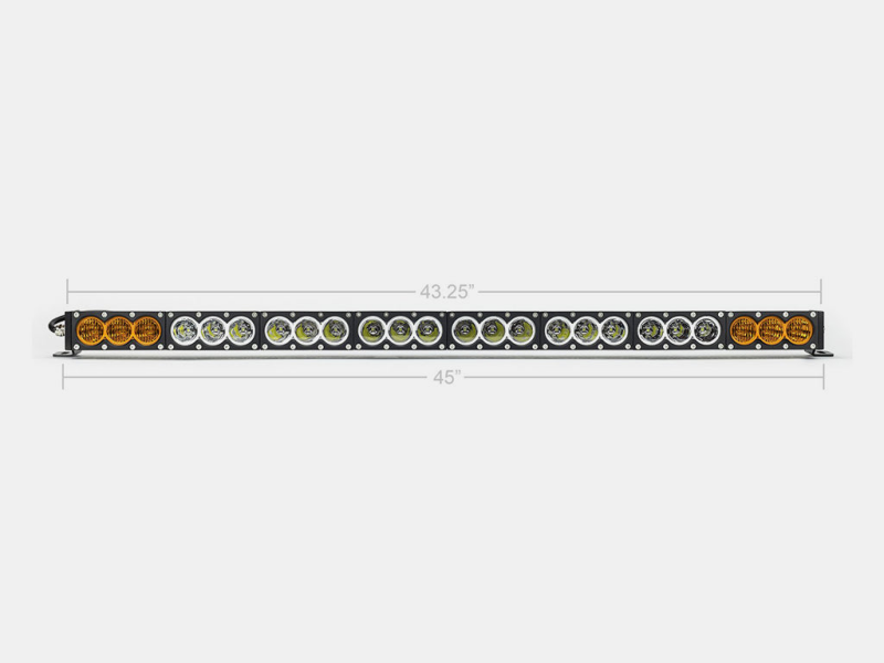 Cali Raised LED Cali Raised 43 Amber/White Dual Function Led Bar - Dual Function Wire Harness/Small Dual Function S CR2318