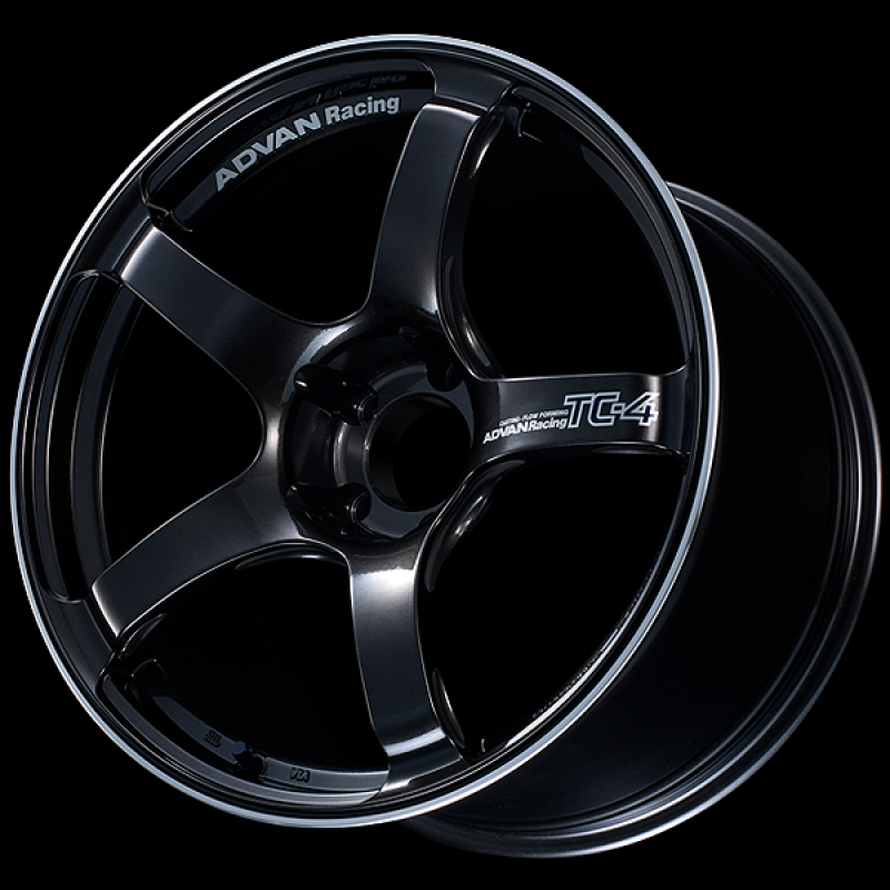 Advan TC4 17x7.5 / +37 Offset / 5x100 / 63mm Bore / Black Gunmetallic and Ring YAD7F37DBGR