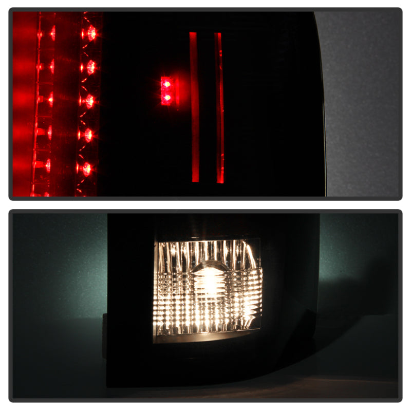 Spyder Chevy Silverado 07-13 LED Tail Lights Blk Smke ALT-YD-CS07-LED-BSM 5078032