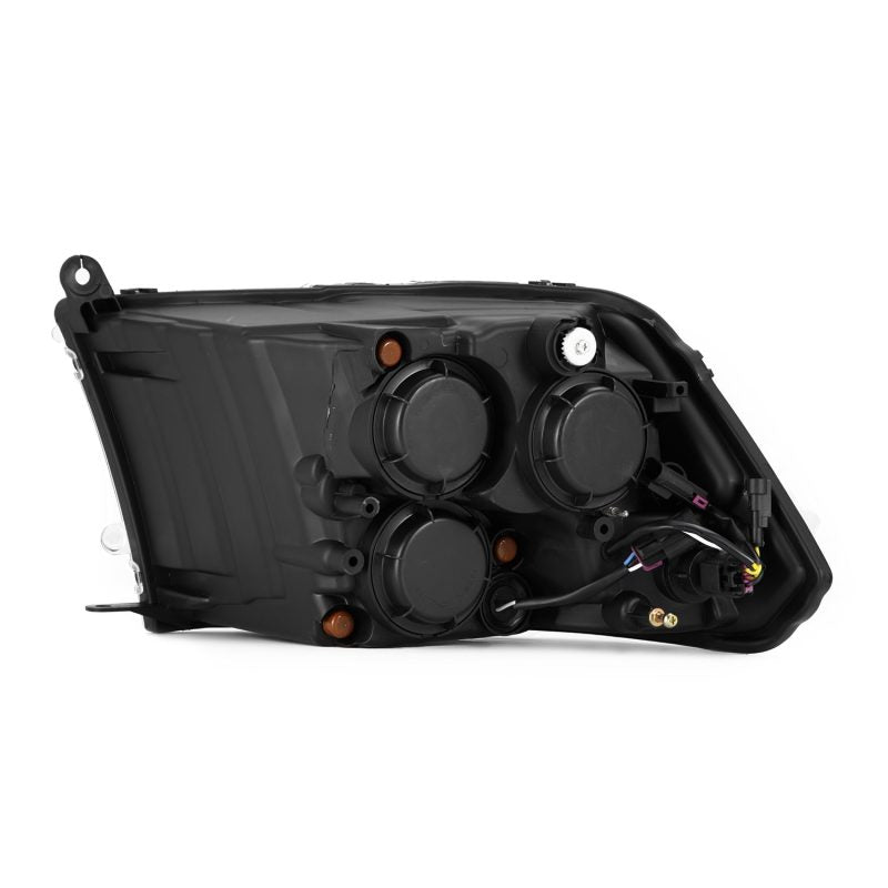 AlphaRex 09-18 Ram 2500 LUXX LED Proj Headlight Plank Style Alpha Blk w/Activ Light/Seq Signal/DRL 880560 *Discontinued