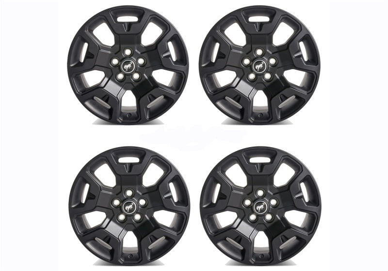 Ford Racing 2021+ Bronco Sport 17in Low Gloss Black Wheel Kit M-1007K-S17BSB