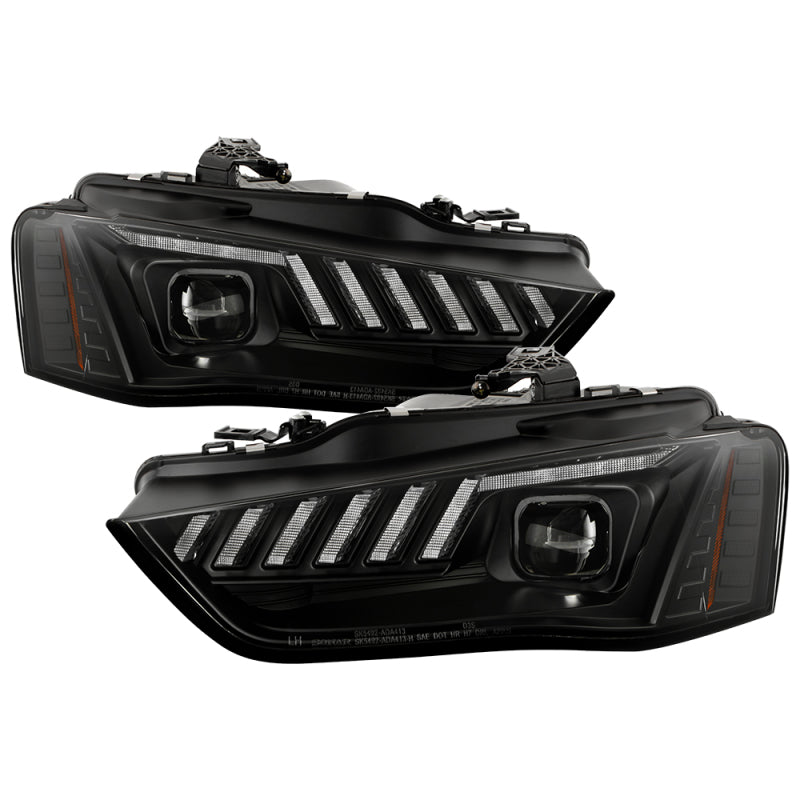 Spyder 13-16 Audi A4/S4 Halogen Model Only Projector Headlights - Black PRO-YD-AA413HALSI-BK 5088321