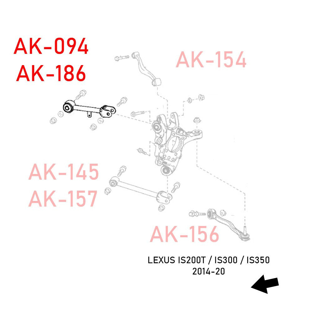 Godspeed Nissan 240SX (S14) 1995-98 Adjustable Rear Arms (view 8)