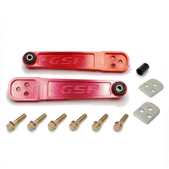 Godspeed Honda Civic (EM/ES) 2001-05/Civic Hatchback (EP3) 2002-05 Gen2 Adjustable Rear Lower Control Arms Red (view 1)