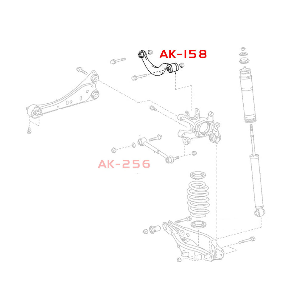 Godspeed Toyota Corolla iM 2017-18 Adjustable Rear Upper Control Arms With Spherical Bearings