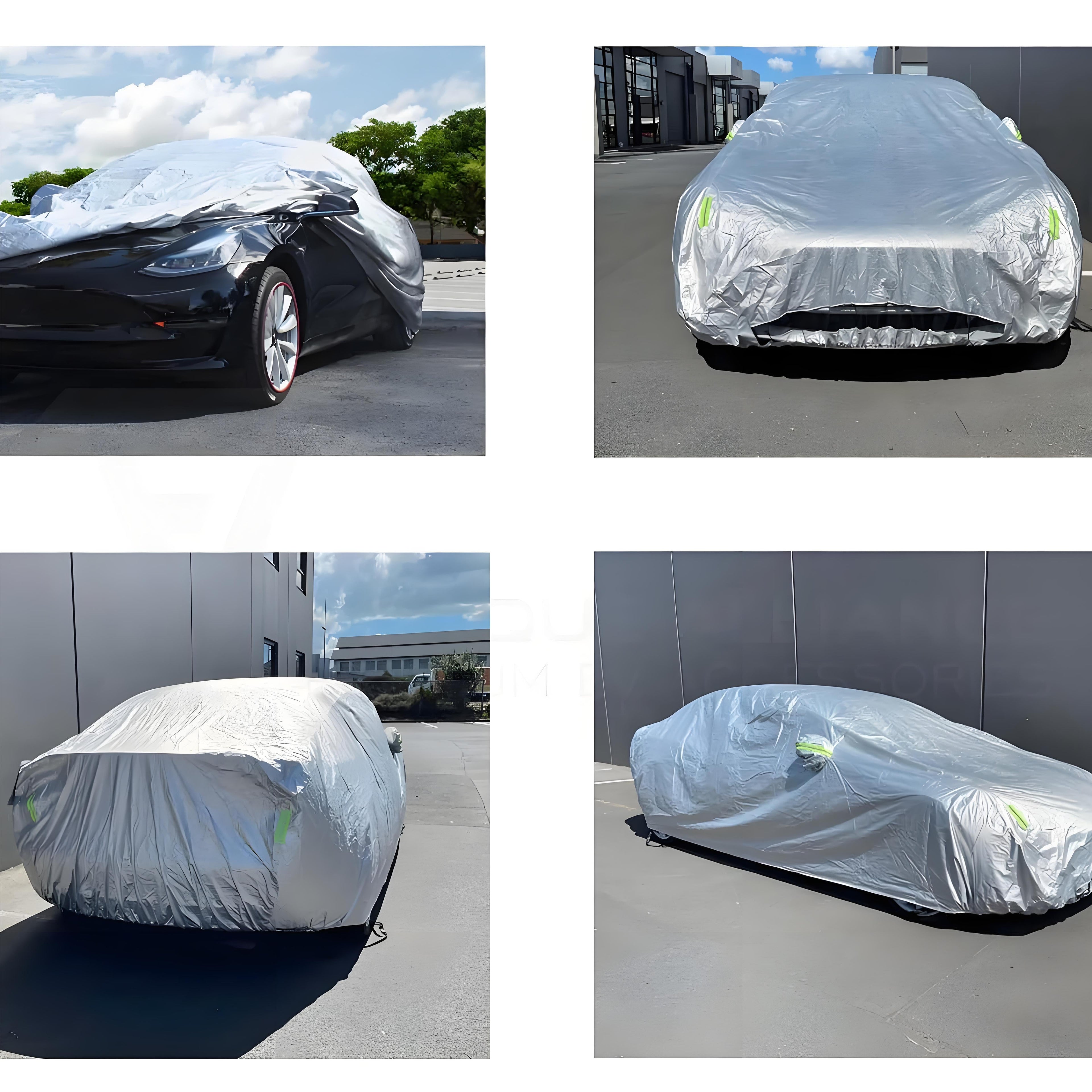 All-Weather Car Cover for Model 3/Y/S | Charging Port Access | Waterproof Oxford