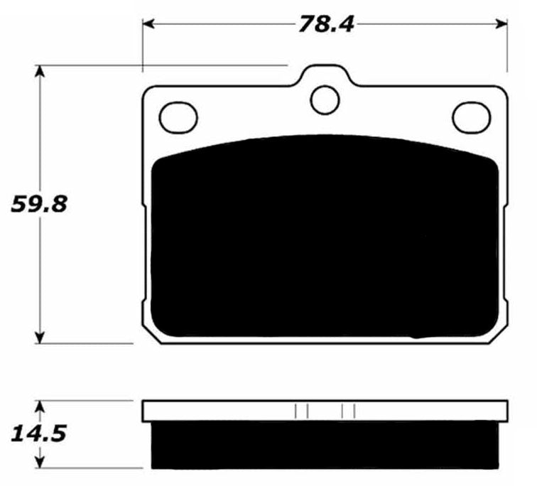 Porterfield Brake Pads for 1981 TOYOTA COROLLA Sedan 1.8L 3T-C Eng.