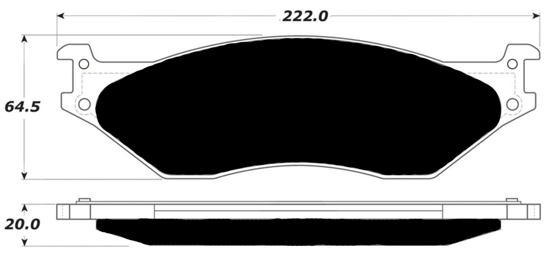 Porterfield Brake Pads for 2005 FORD F450 Super Duty