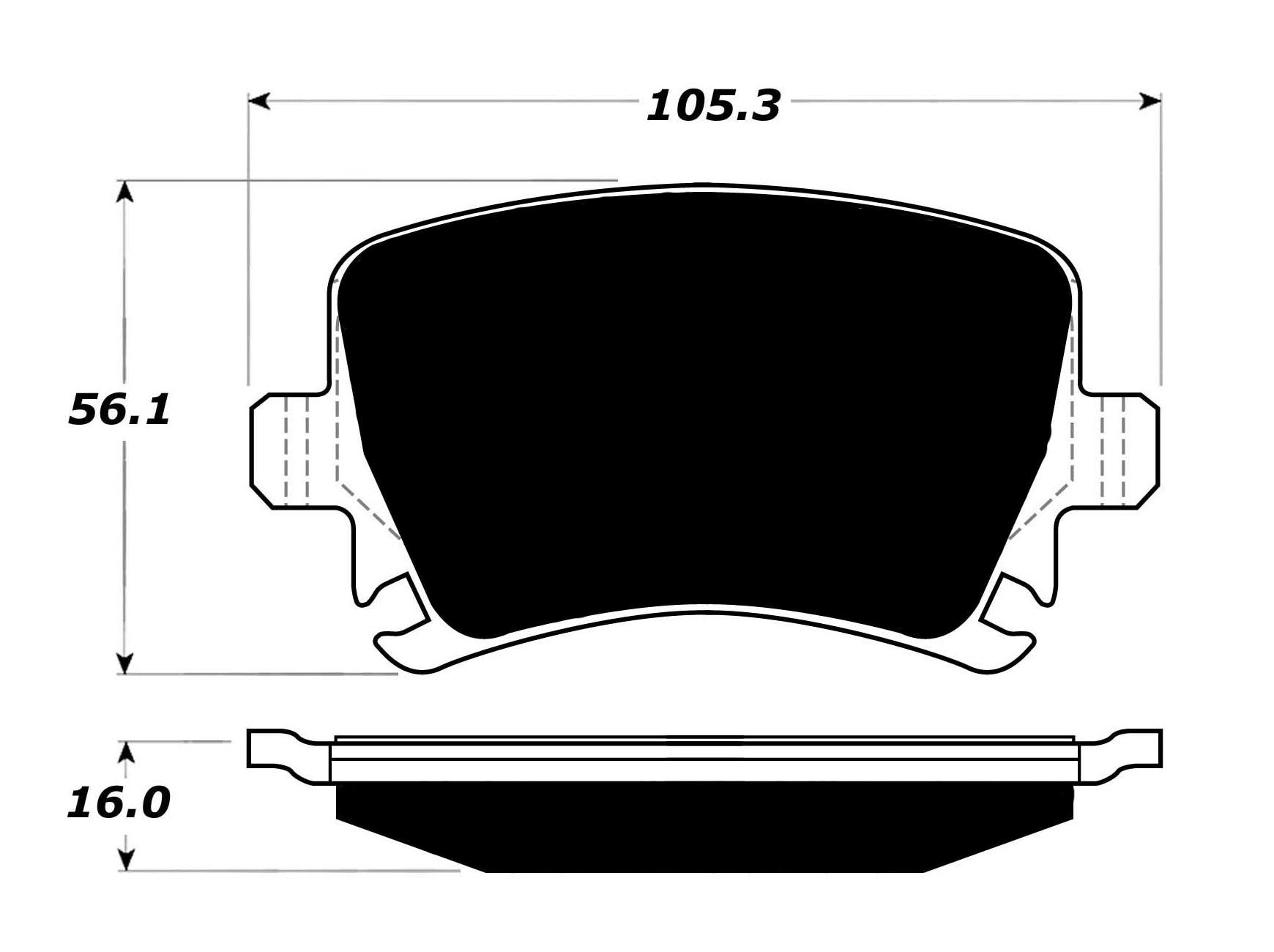 Porterfield Brake Pads for 2005 AUDI A4 Quattro - Turbo Sedan 2.0L