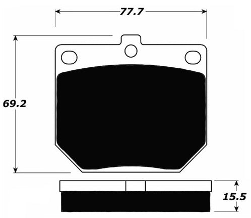 Porterfield Brake Pads for 1963 TRIUMPH TR 4