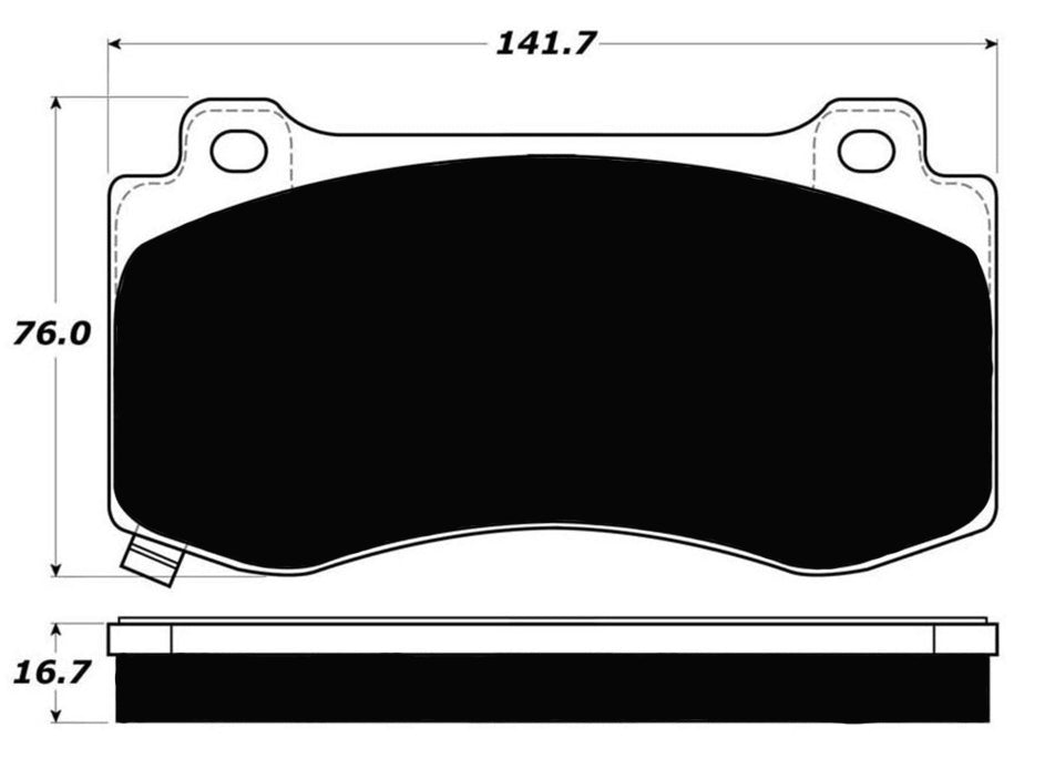 Porterfield Brake Pads for 2014 DODGE CHARGER SRT-8