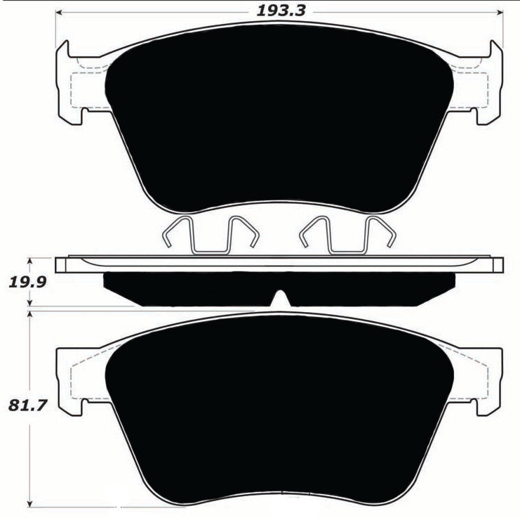 Porterfield Brake Pads for 2009 BENTLEY CONTINENTAL