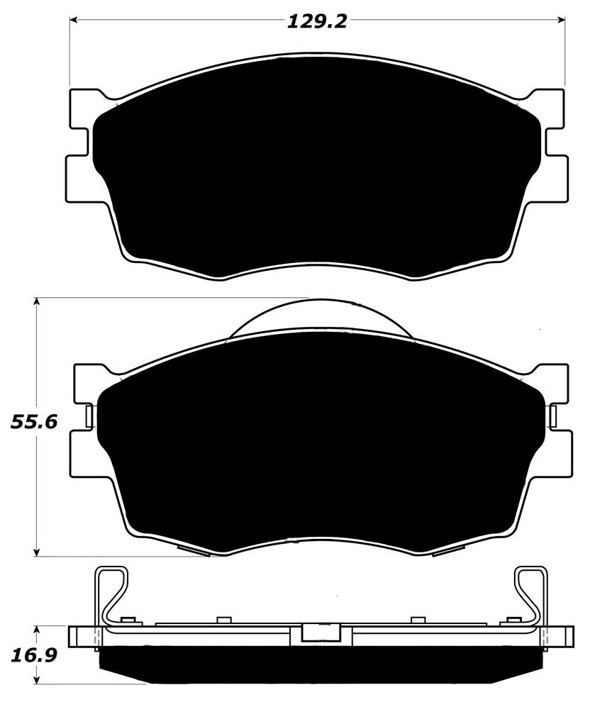 Porterfield Brake Pads for 2011 HYUNDAI ACCENT