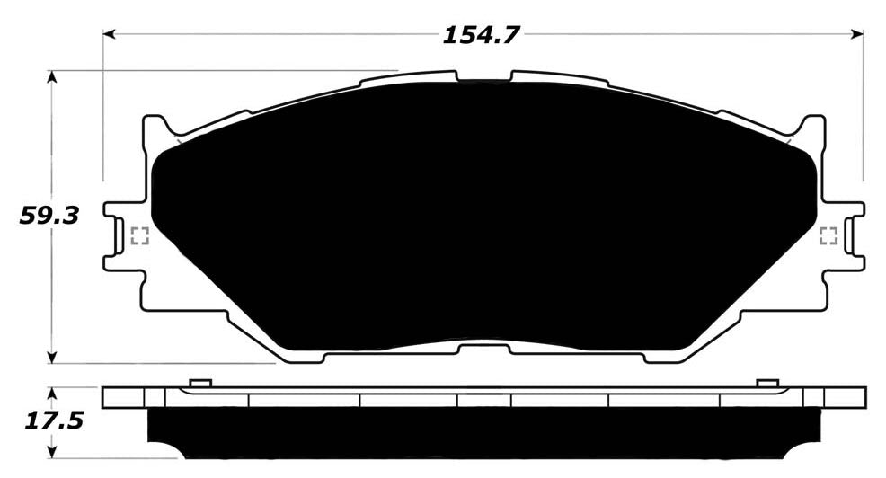 Porterfield Brake Pads for 2008 LEXUS IS 250
