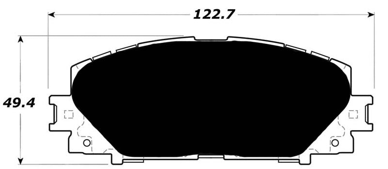 Porterfield Brake Pads for 2011 TOYOTA YARIS R/Drums