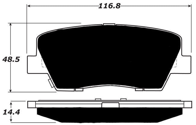 Porterfield Brake Pads for 2013 HYUNDAI GENESIS COUPE GrandTouring