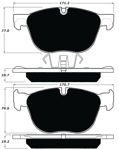 Porterfield Brake Pads for 2013 BMW X5 xDrive 35i