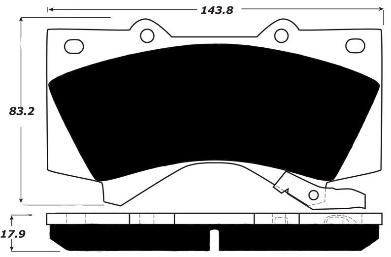 Porterfield Brake Pads for 2009 LEXUS LX 570
