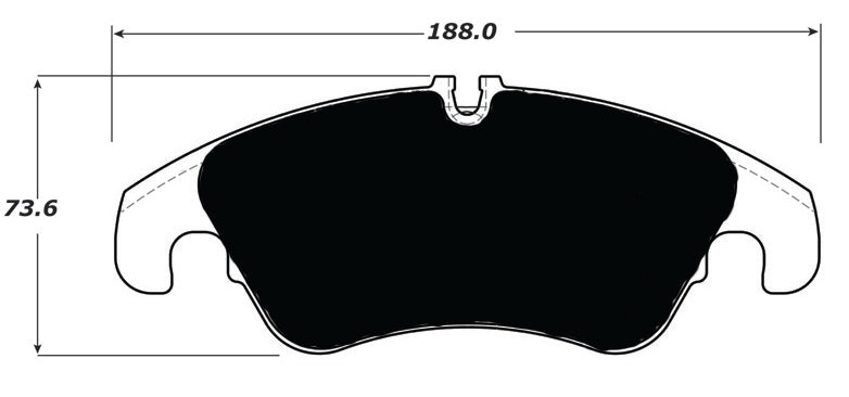 Porterfield Brake Pads for 2012 AUDI A6 Quattro 345mm Front Disc
