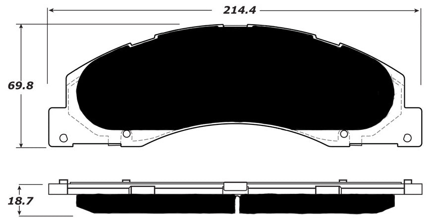 Porterfield Brake Pads for 2014 FORD E150, ECONOLINE