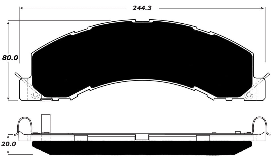 Porterfield Brake Pads for 2009 DODGE RAM- 4500,5500