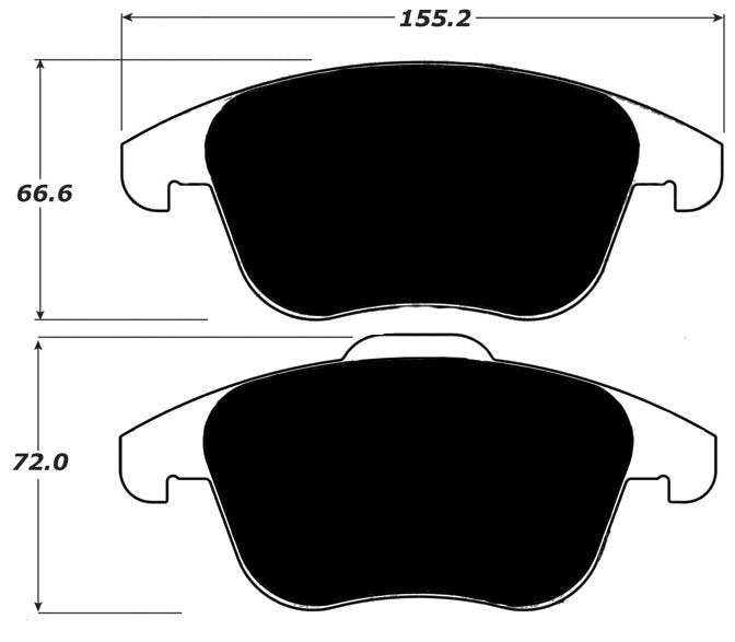 Porterfield Brake Pads for 2010 VOLKSWAGEN TIGUAN
