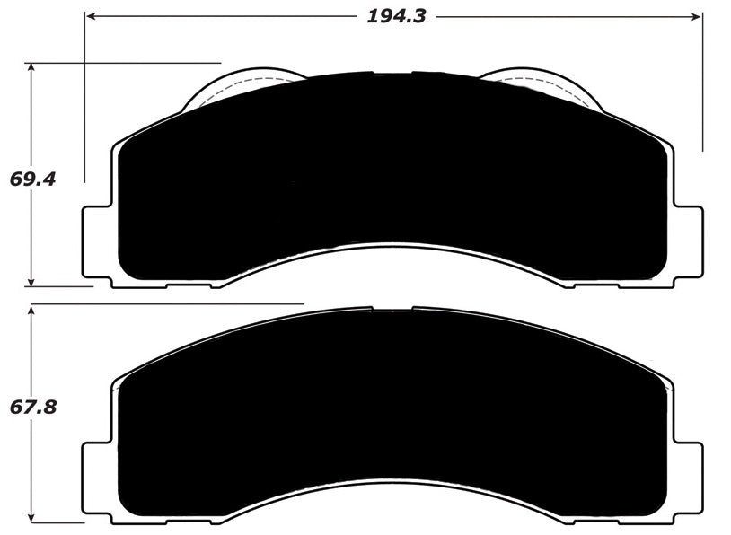 Porterfield Brake Pads for 2016 FORD F150 2WD