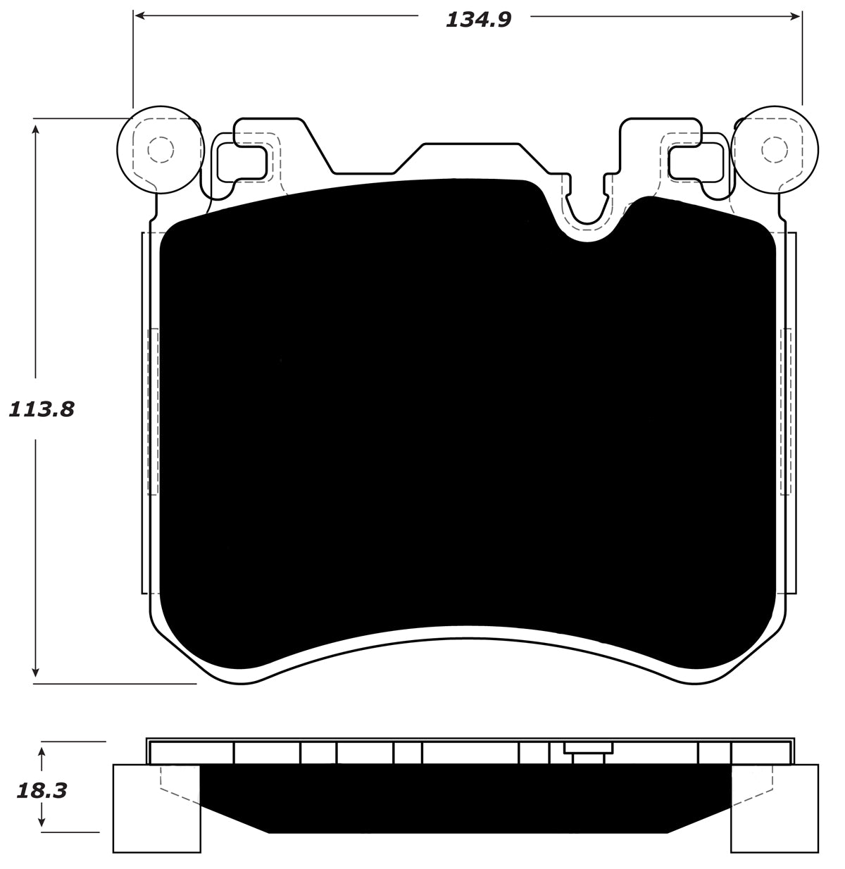 Porterfield Brake Pads for 2011 BMW X5 M