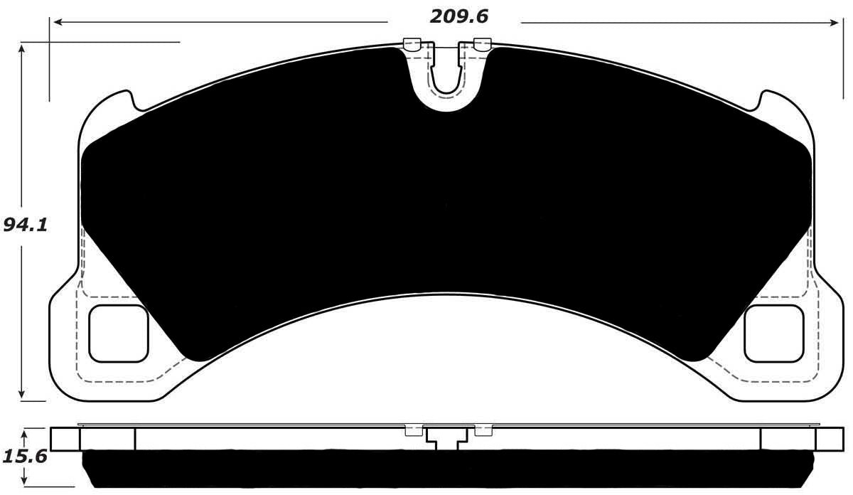 Porterfield Brake Pads for 2013 PORSCHE CAYENNE w/350mm Front Rotor