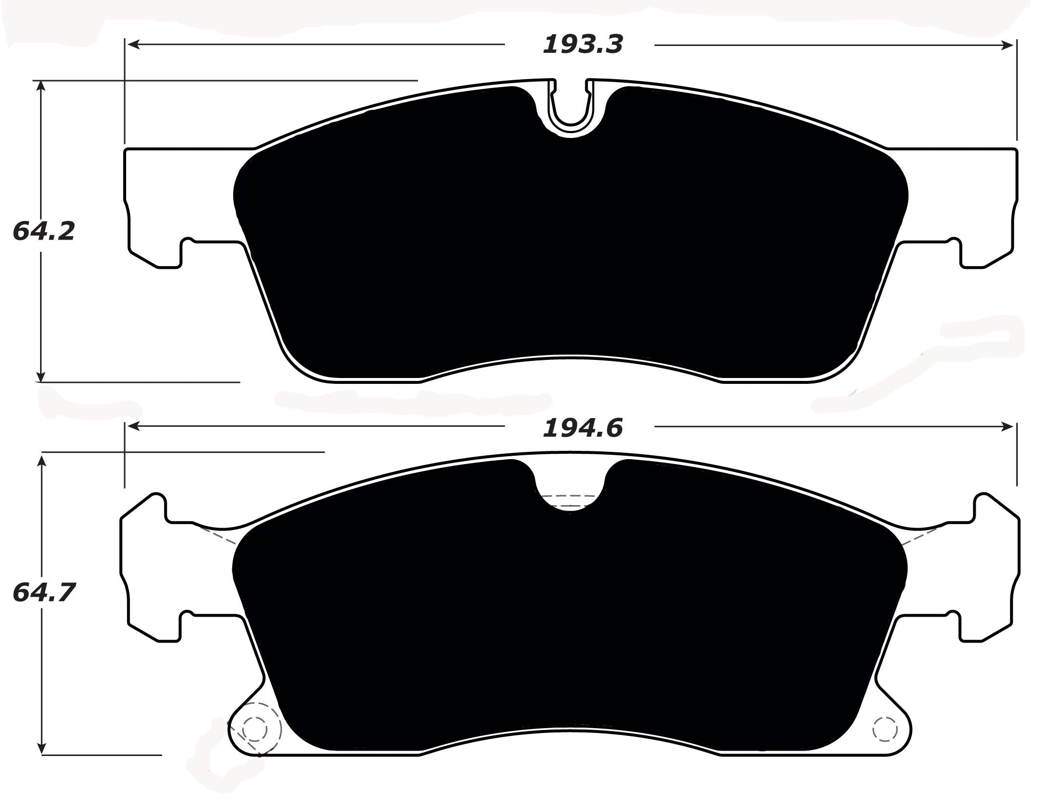 Porterfield Brake Pads for 2014 DODGE DURANGO