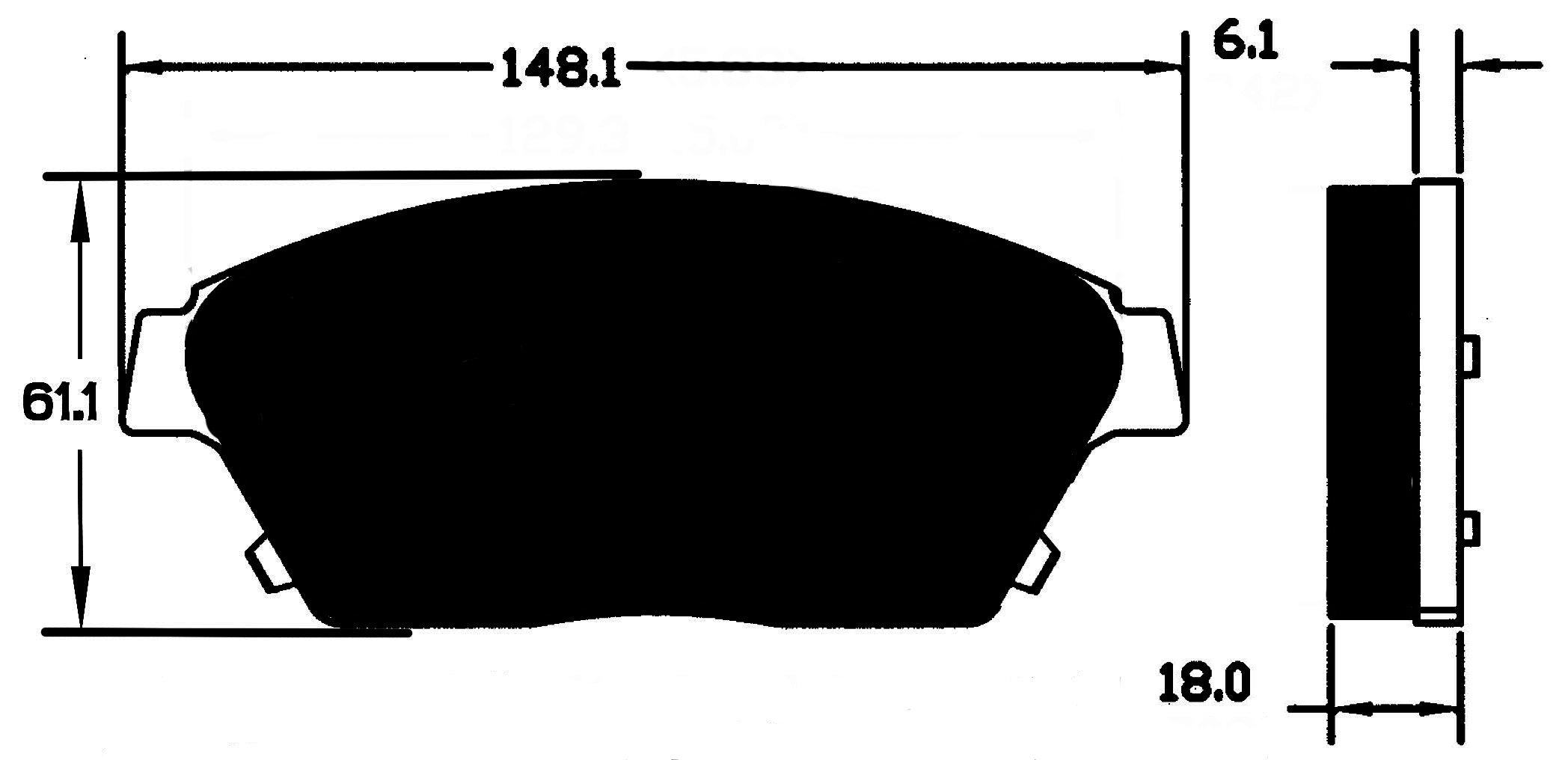 Porterfield Brake Pads for 2013 CHEVROLET VOLT