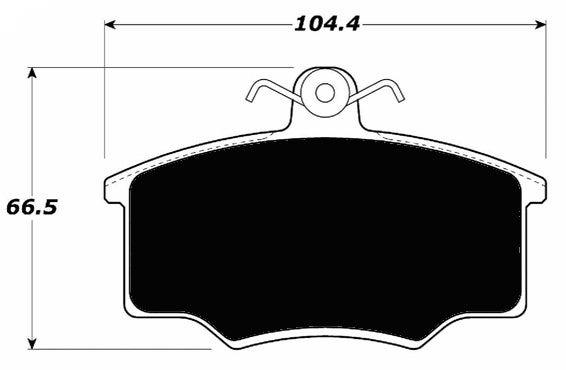 Porterfield Brake Pads for 1985 AUDI 4000 4E