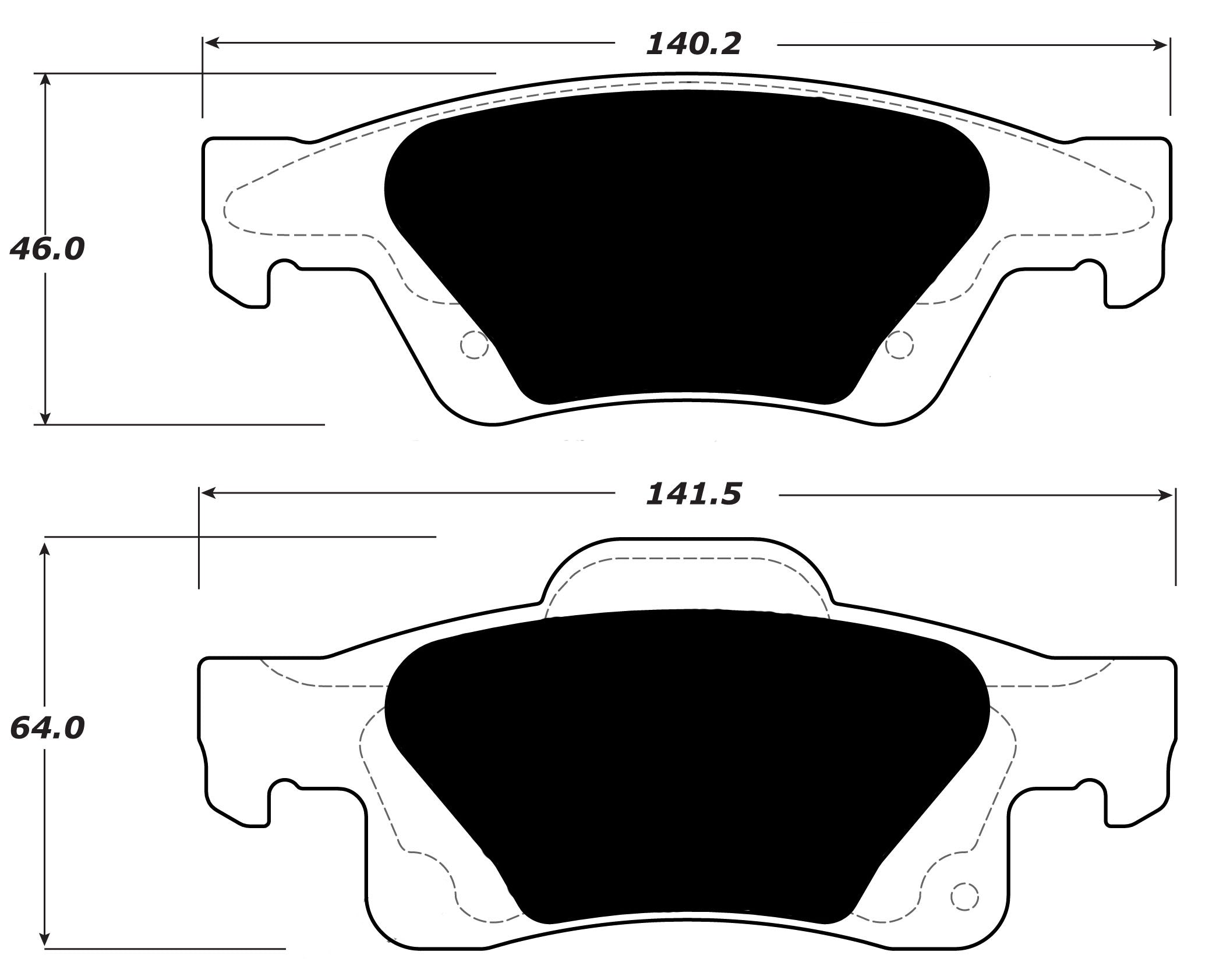 Porterfield Brake Pads for 2010 JEEP GRAND CHEROKEE - w/ 330mm Front Disc