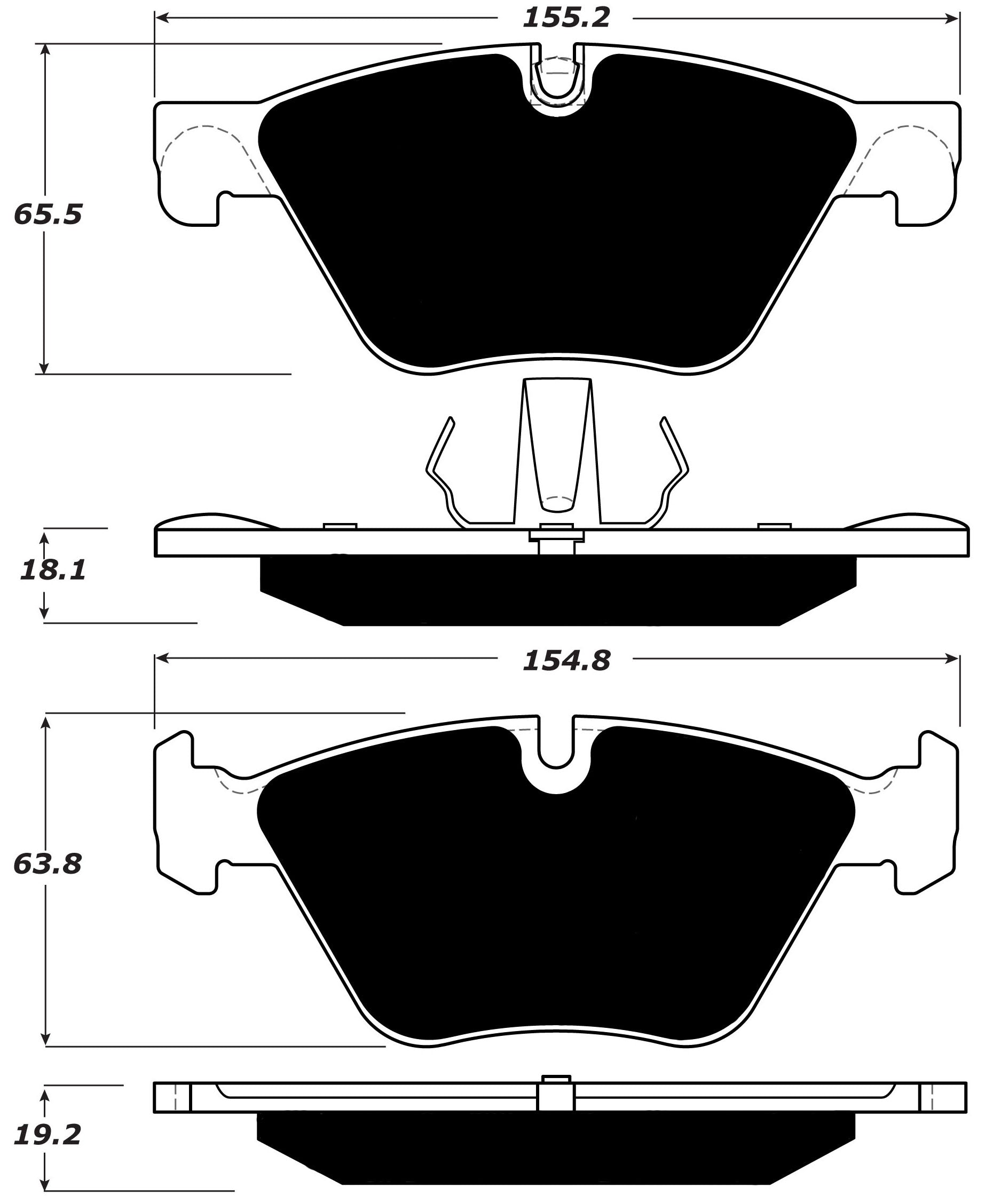 Porterfield Brake Pads for 2013 BMW 528i xDrive