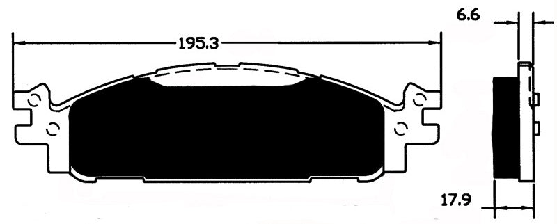 Porterfield Brake Pads for 2015 LINCOLN MKT