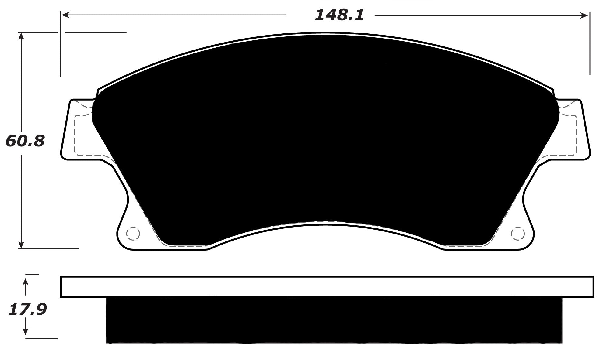 Porterfield Brake Pads for 2011 CHEVROLET CRUZE
