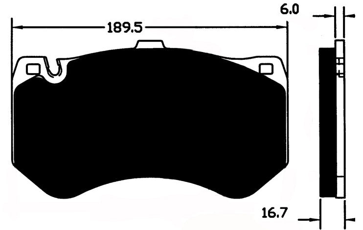 Porterfield Brake Pads for 2013 MERCEDES-BENZ SL63 AMG w/ Ceramic Discs