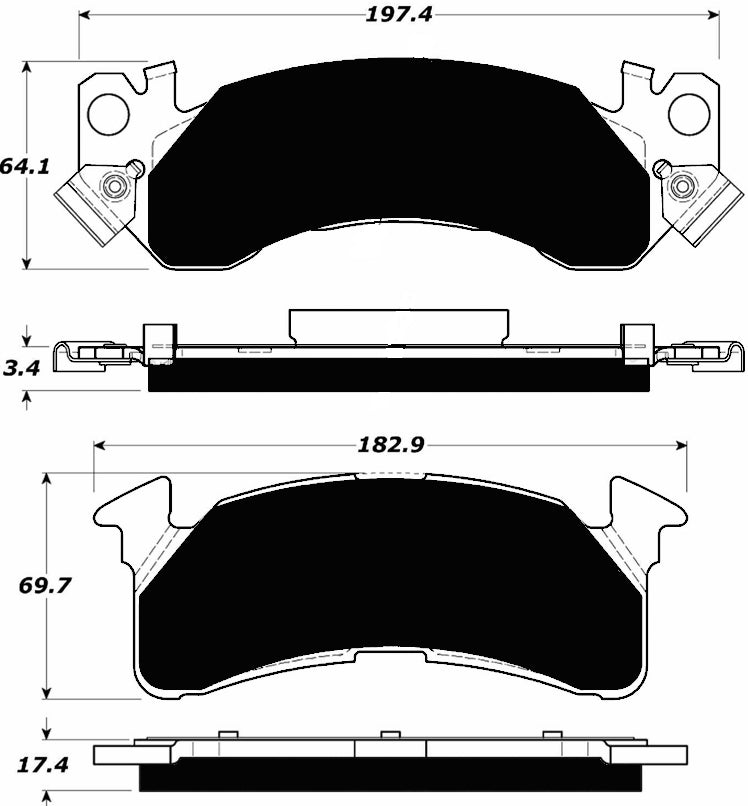 Porterfield Brake Pads for 1988 CHEVROLET SUBURBAN 2500 2WD