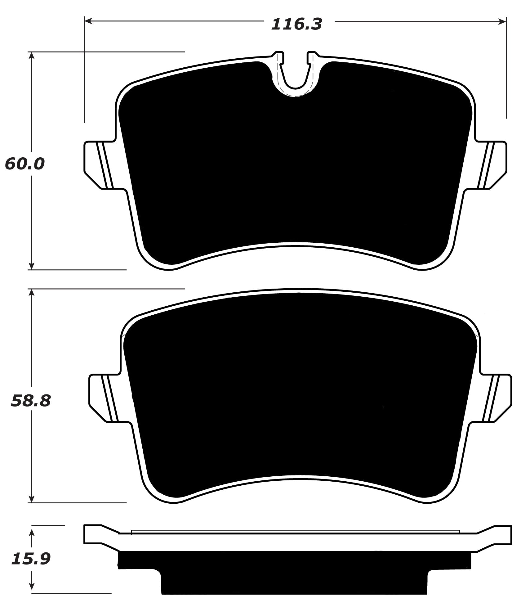 Porterfield Brake Pads for 2019 AUDI A6 Quattro - 2.0T w/TWR Caliper