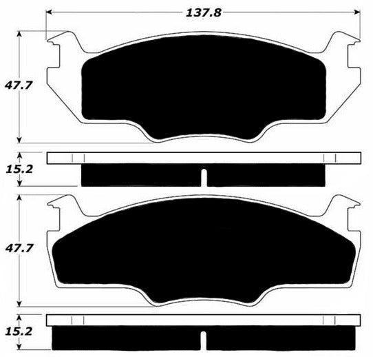 Porterfield Brake Pads for 1981 VOLKSWAGEN JETTA