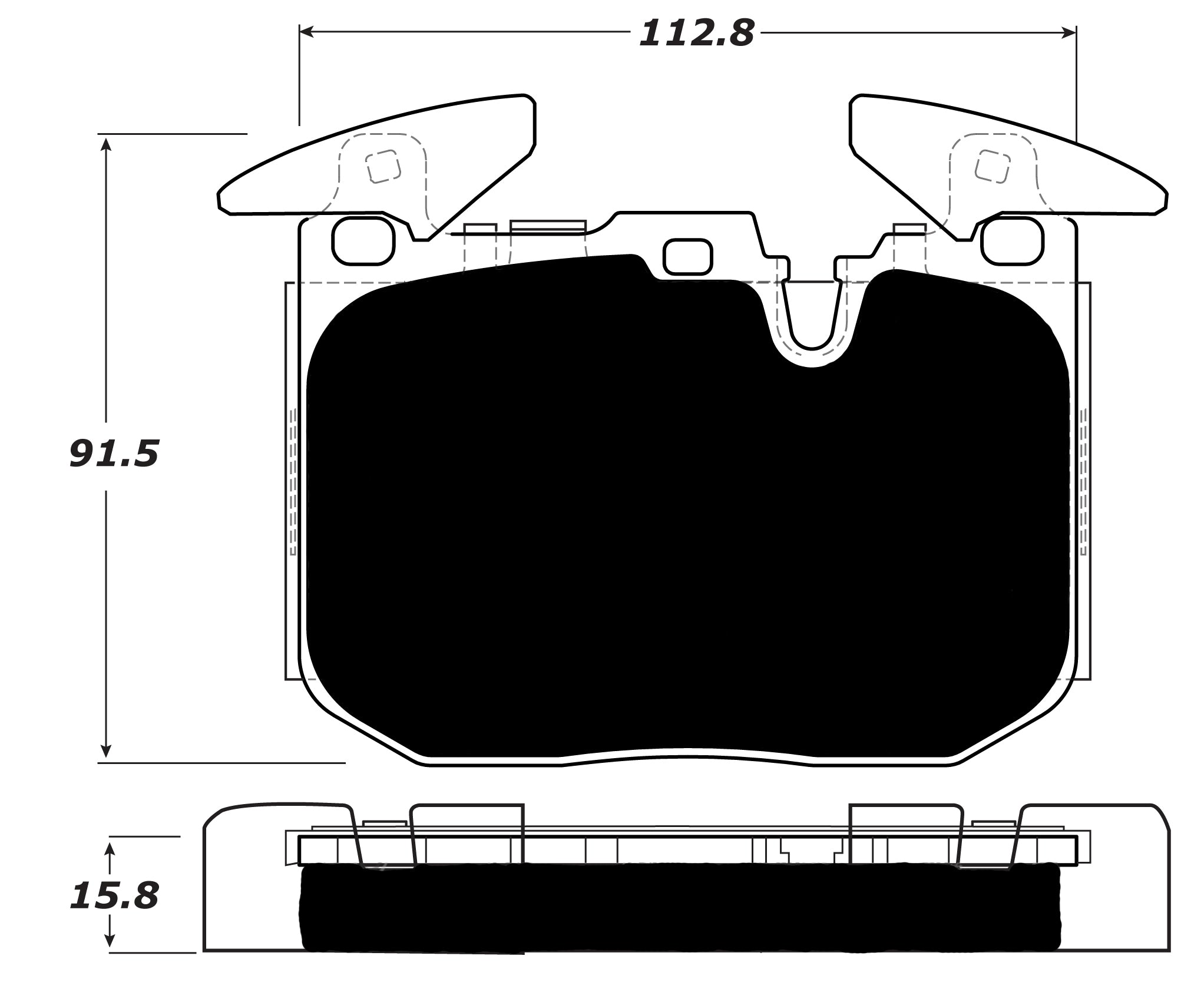 Porterfield Brake Pads for 2016 BMW 328i -  M Sports Pkg W/ 340mm