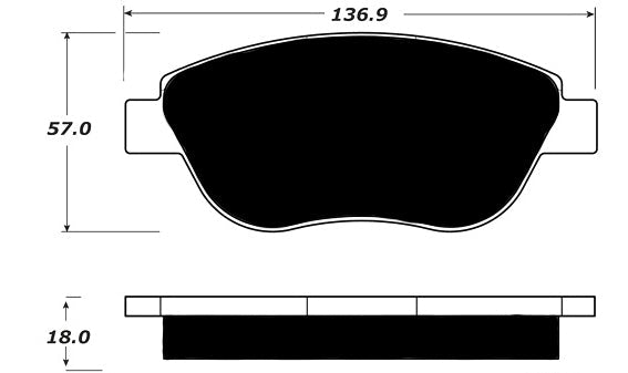 Porterfield Brake Pads for 2013 FIAT 500 Abarth