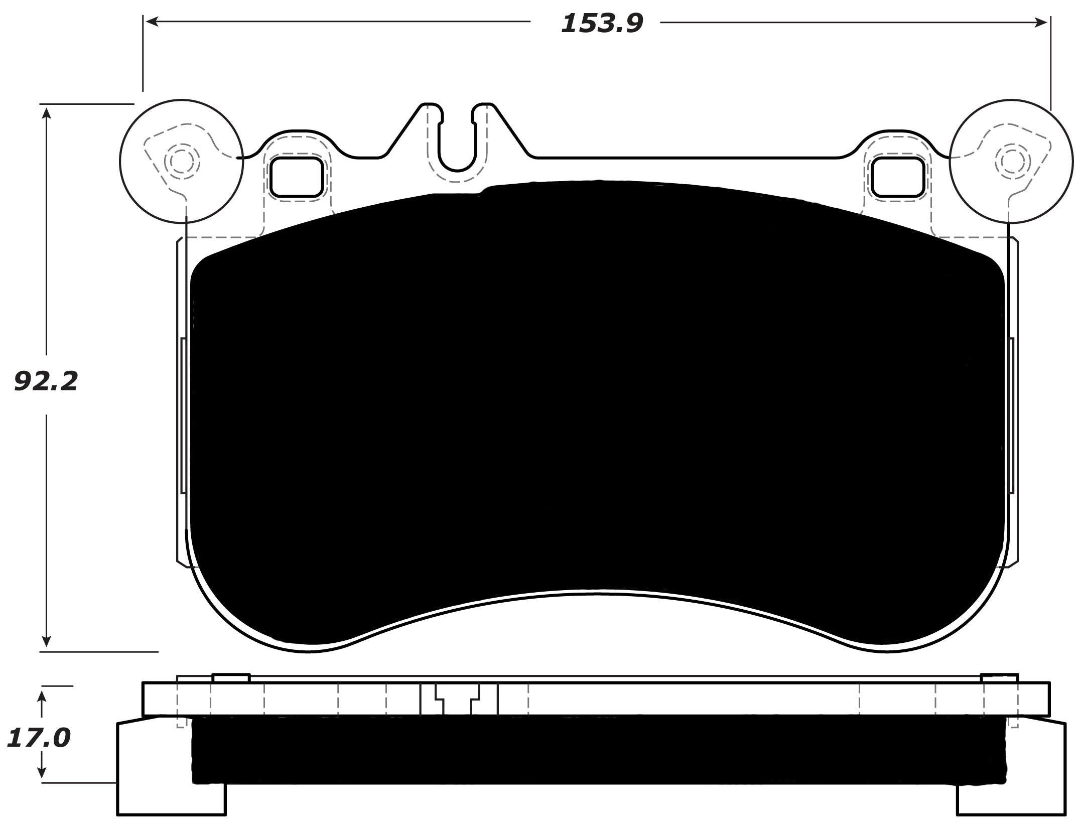 Porterfield Brake Pads for 2013 MERCEDES-BENZ S550 AMG