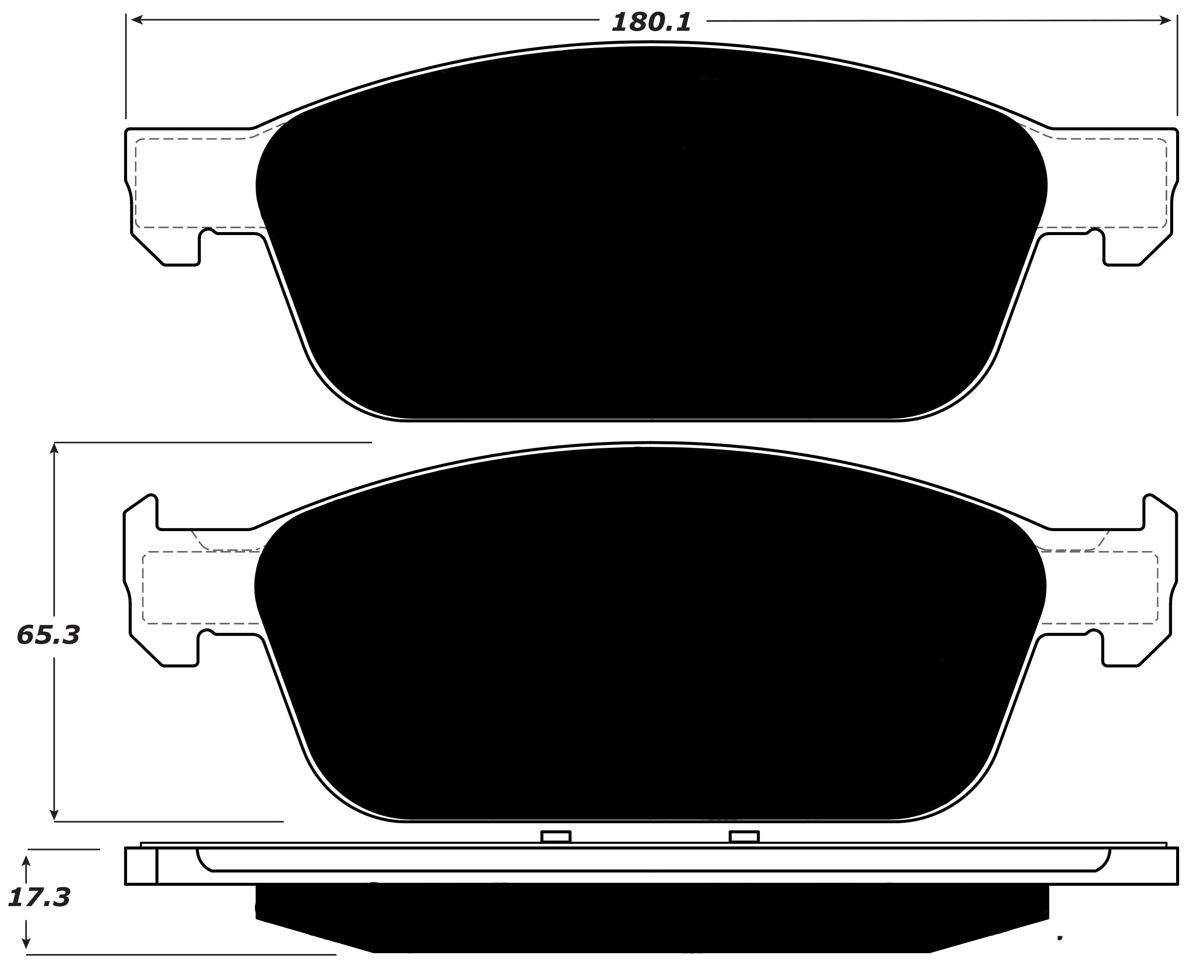 Porterfield Brake Pads for 2014 FORD TRANSIT CONNECT