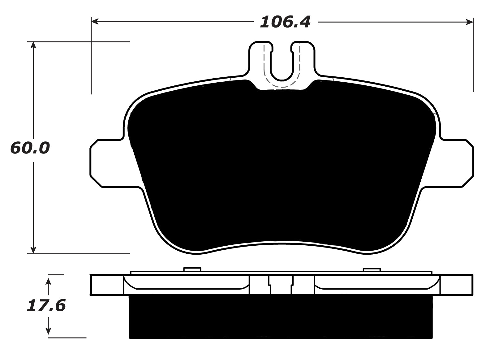 Porterfield Brake Pads for 2012 MERCEDES-BENZ SLK350