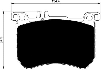 Porterfield Brake Pads for 2016 MERCEDES-BENZ SL550 Black Edition