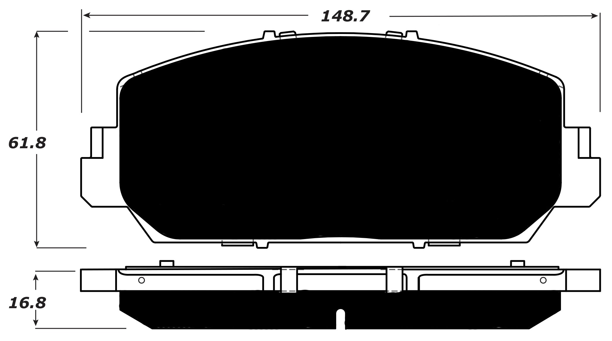 Porterfield Brake Pads for 2016 ACURA RLX