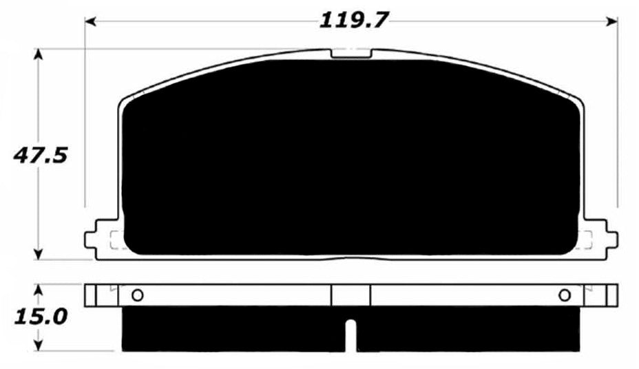 Porterfield Brake Pads for 1990 TOYOTA CELICA ST
