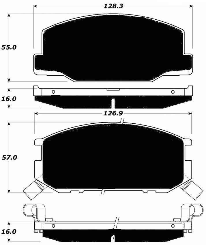 Porterfield Brake Pads for 1990 LOTUS ESPRIT